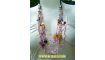 Bali 6 Layer Fashion Necklace Beading